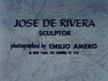 Jose de Rivera, Sculptor (Emilio Amero)